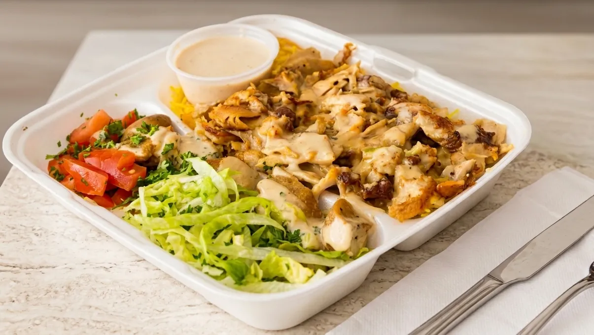 Shawarma Plate with chicken at Calgary Shawarma, Edmonton Trail NE