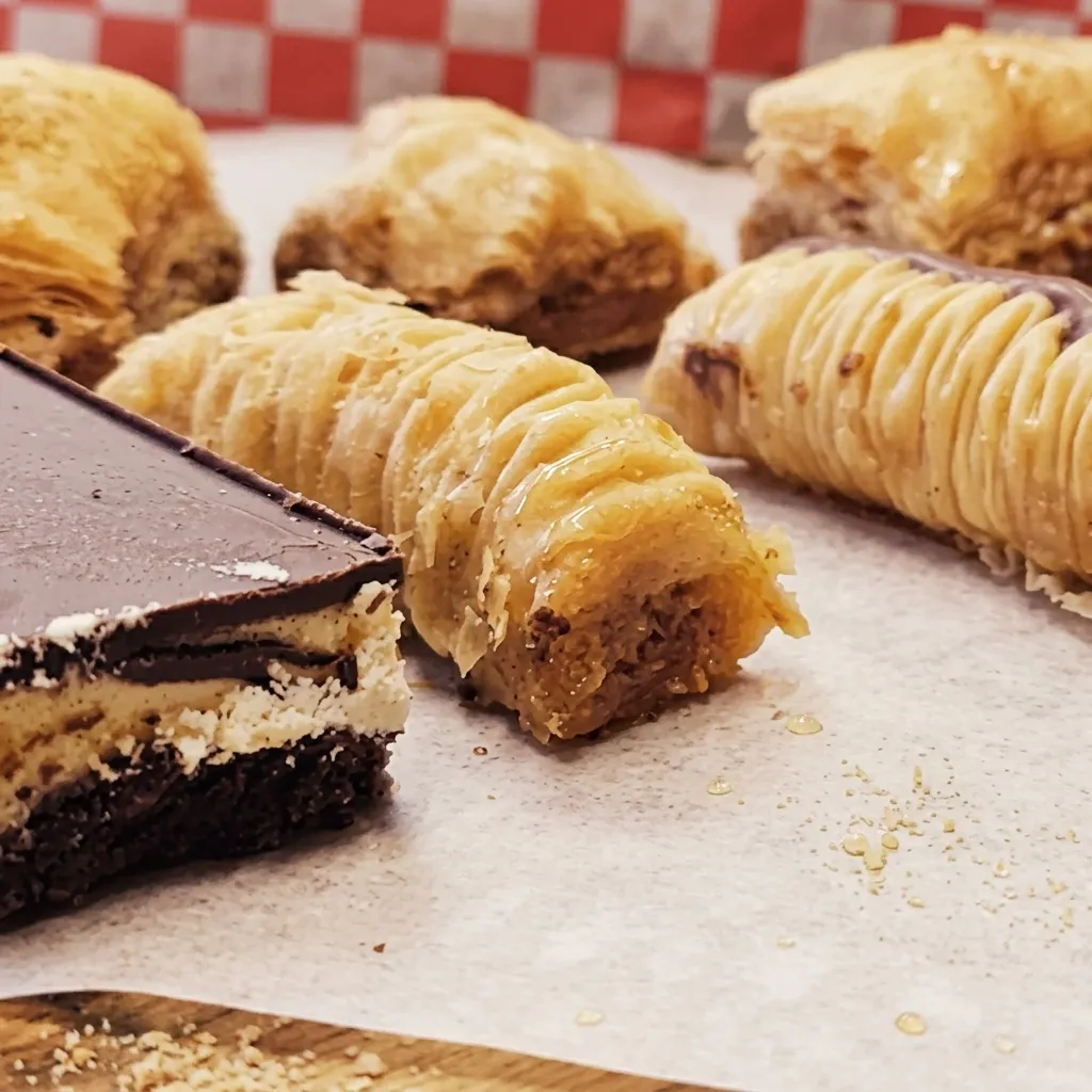 Baklava dessert at Calgary Shawarma, Edmonton Trail NE